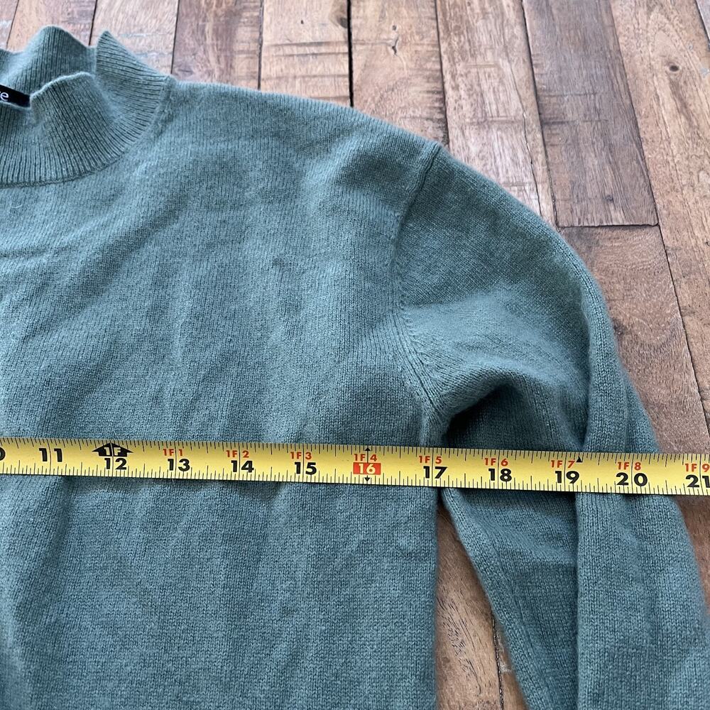 Quince Green Mock Neck Sweater Women's XS 100% Cashmere - Picture 6 of 8